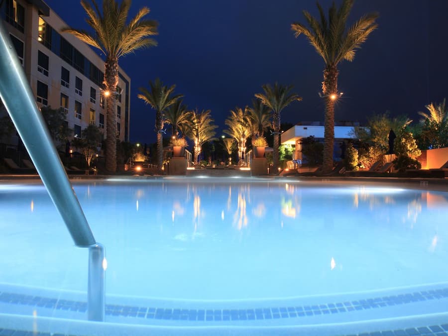 Outdoor pool, open 10:00 AM to 6:00 PM, cabanas (surcharge)