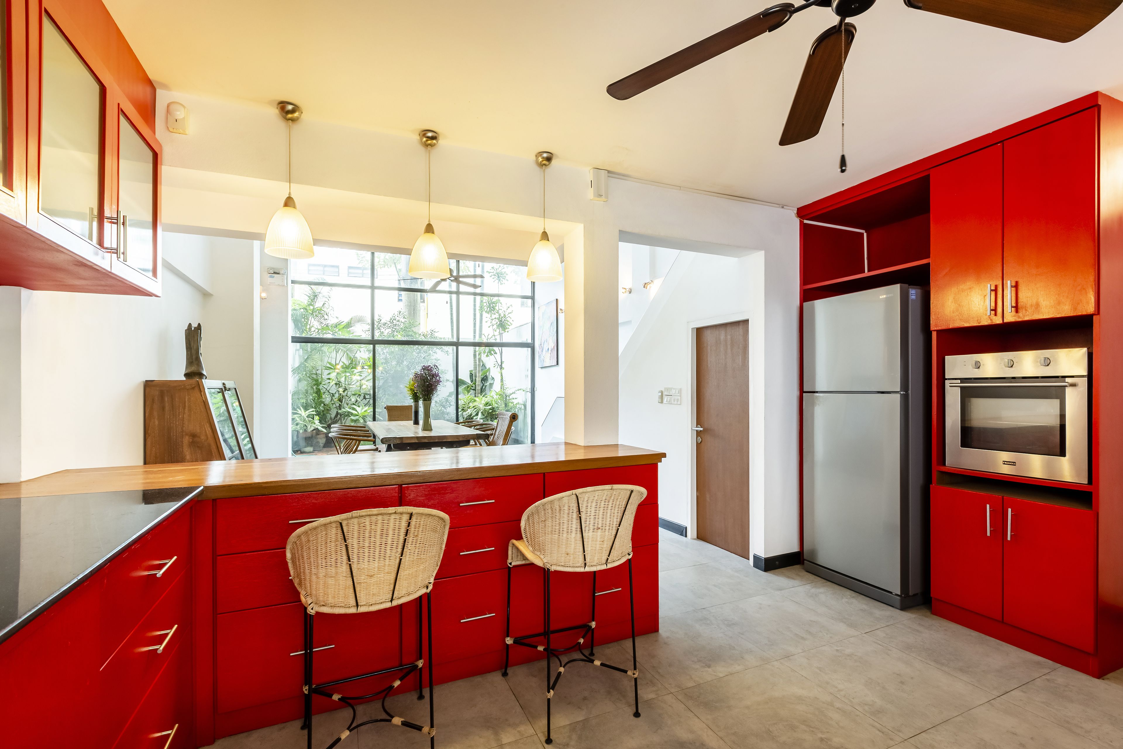 amata lanna villa | private kitchen | fridge