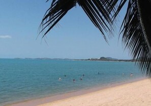 En la playa