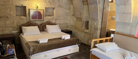 Premium bedding, blackout curtains, soundproofing, iron/ironing board