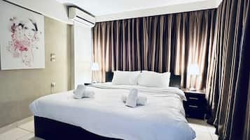 2 bedrooms, minibar, in-room safe, soundproofing