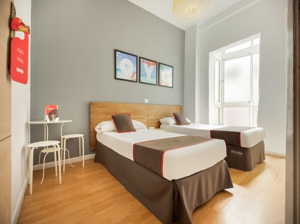 Twin kamer | Individueel gedecoreerd, extra bedden (toeslag), gratis wifi, beddengoed