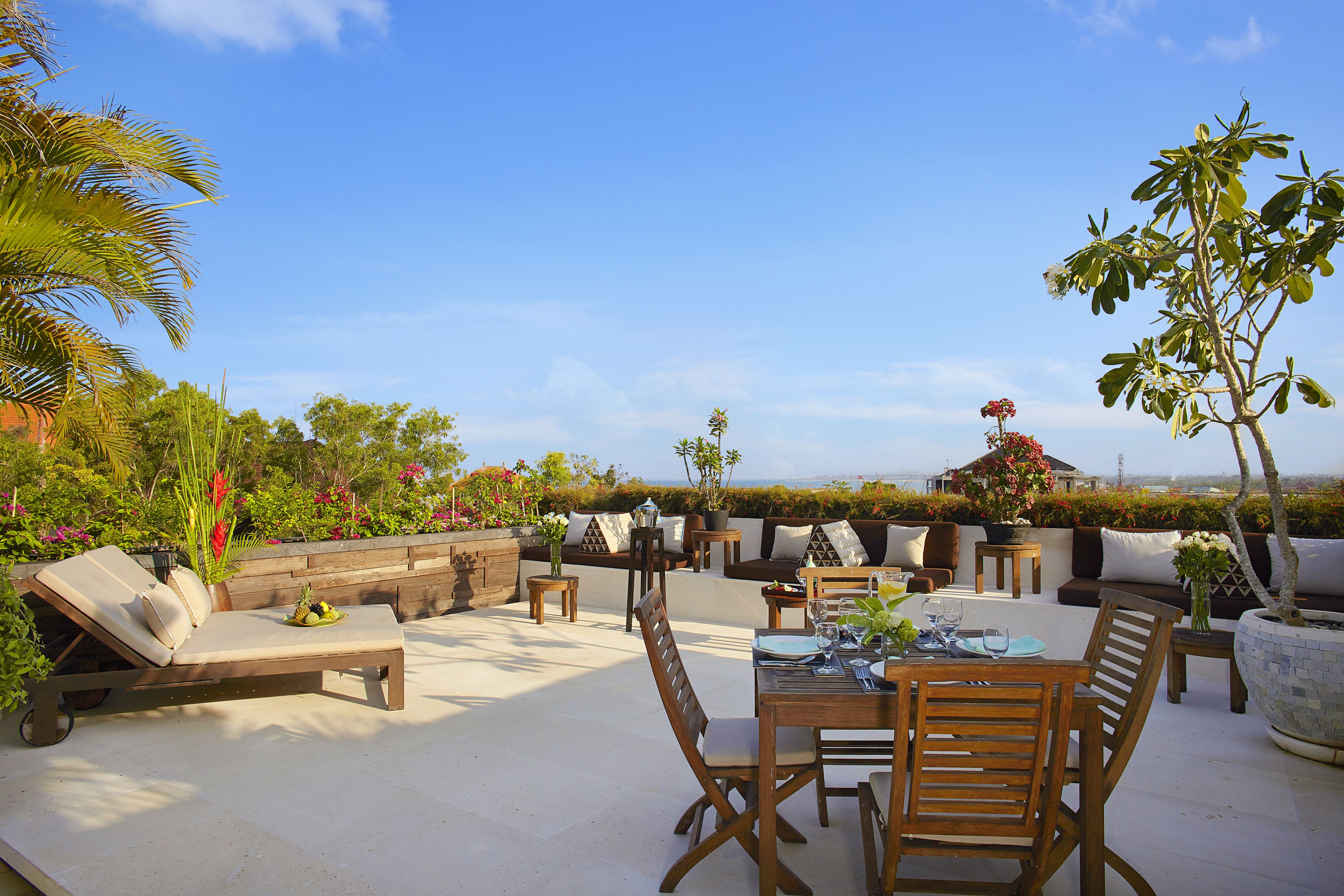 luxury villa, 3 bedrooms, private pool, pool view | balcony