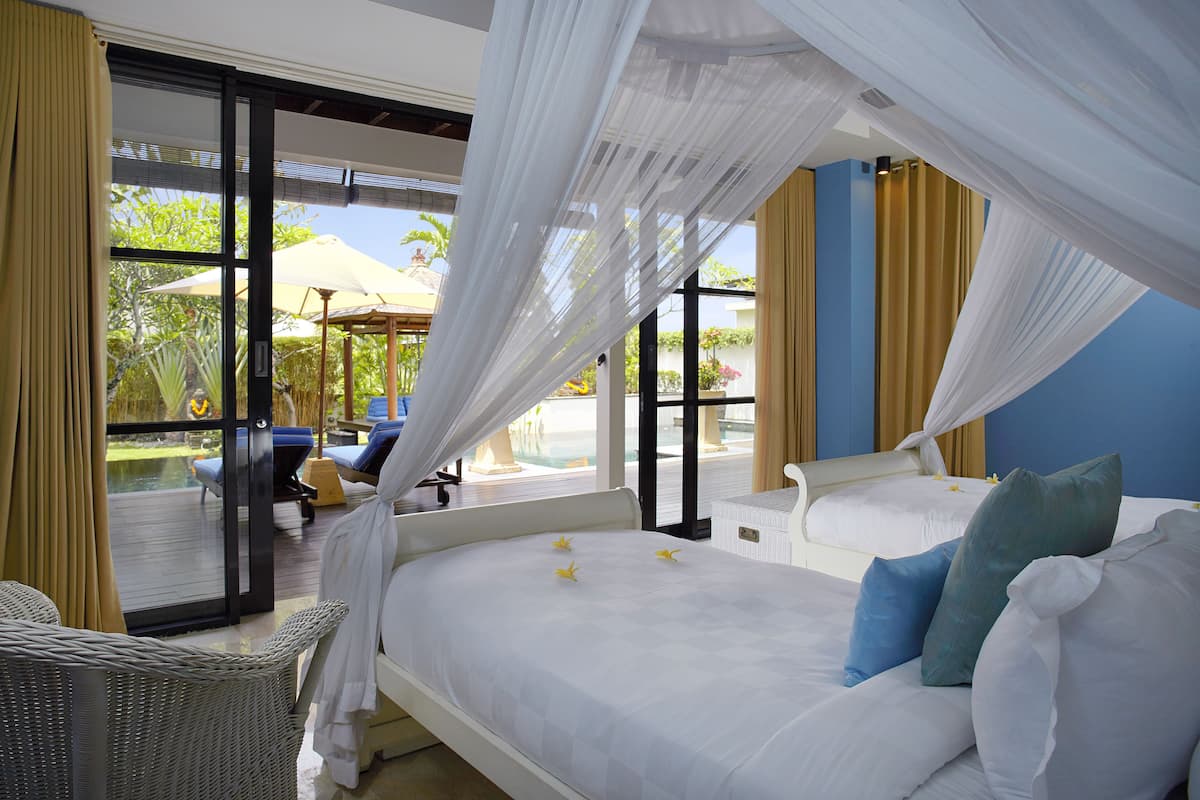 luxury villa, 4 bedrooms, private pool, partial sea view | 1 bedroom, premium bedding, in-room safe, individually decorated