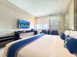 Executive-herbergi | Öryggishólf í herbergi, straujárn/strauborð, ókeypis vöggur/ungbarnarúm