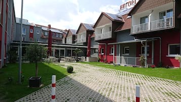 Standard-Doppel- oder -Zweibettzimmer, Balkon | Blick auf den Innenhof