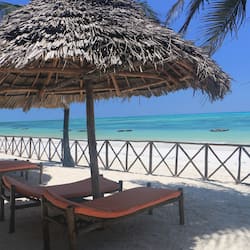On the beach, beach bar