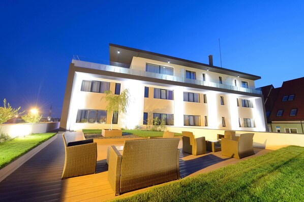 Front of property - evening/night