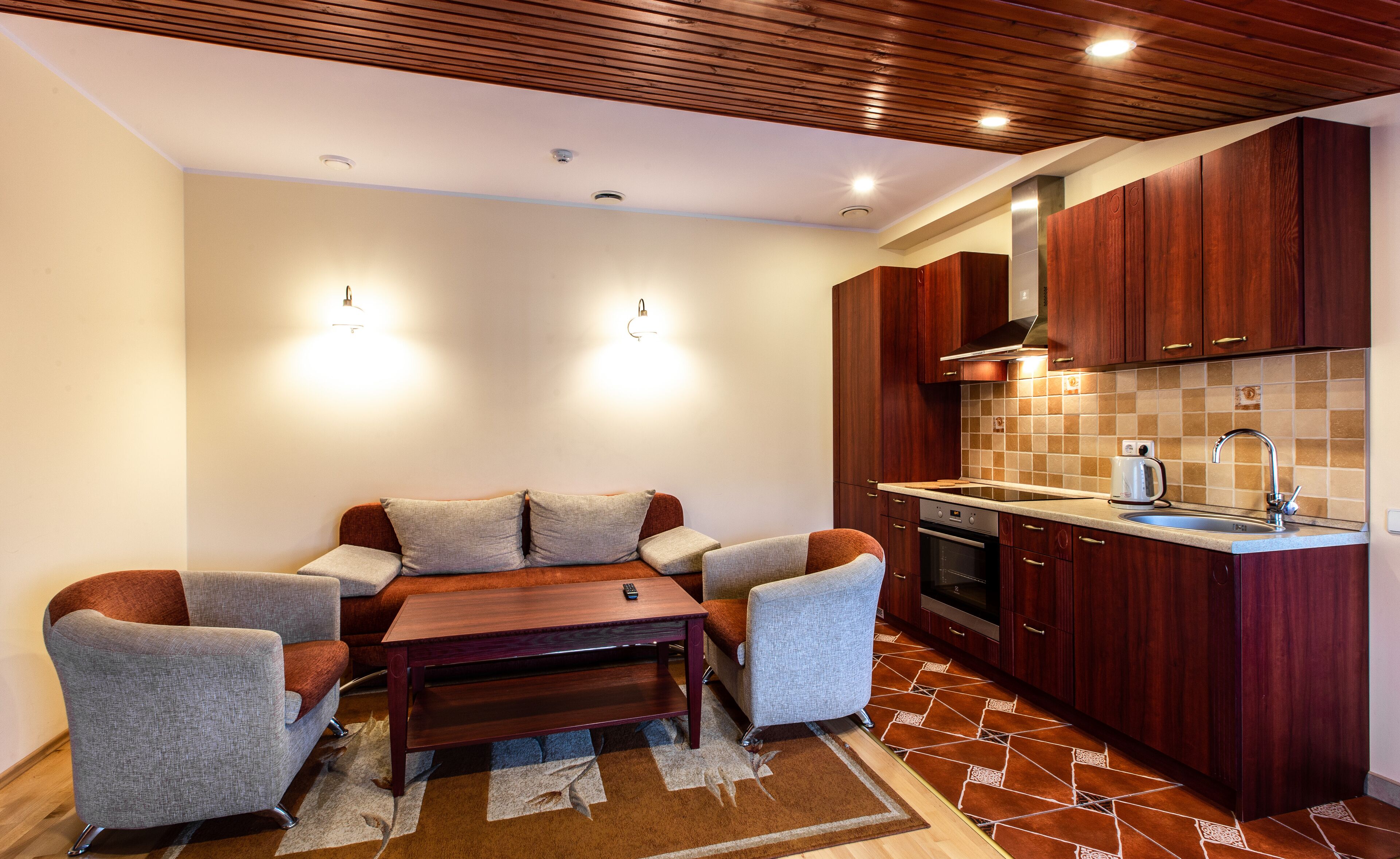 family apartment | in-room safe, desk, laptop workspace, soundproofing