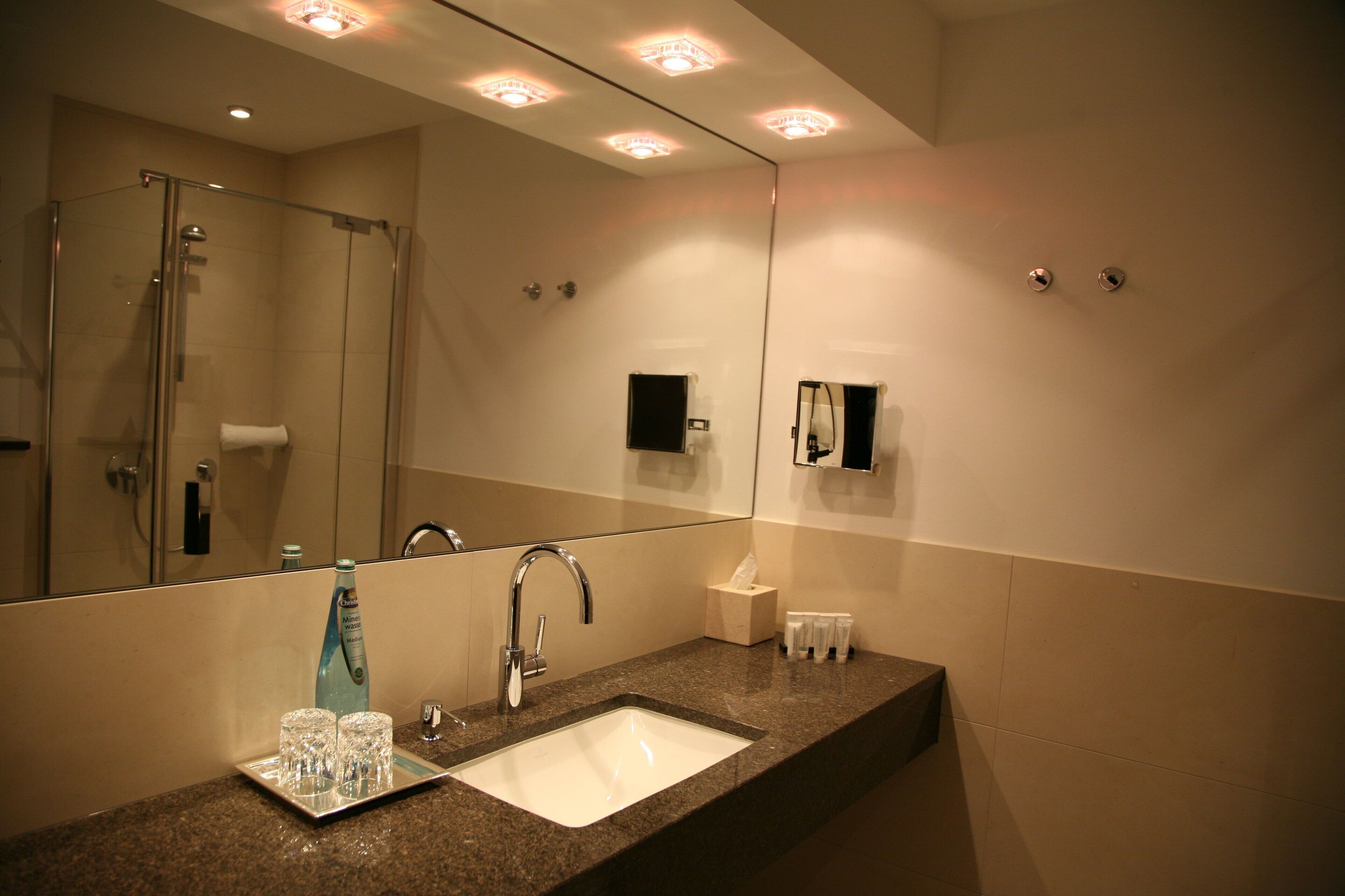 shower, free toiletries, hair dryer, bathrobes