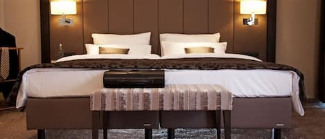 Habitación doble Deluxe | Sábanas de algodón egipcio y ropa de cama de alta calidad