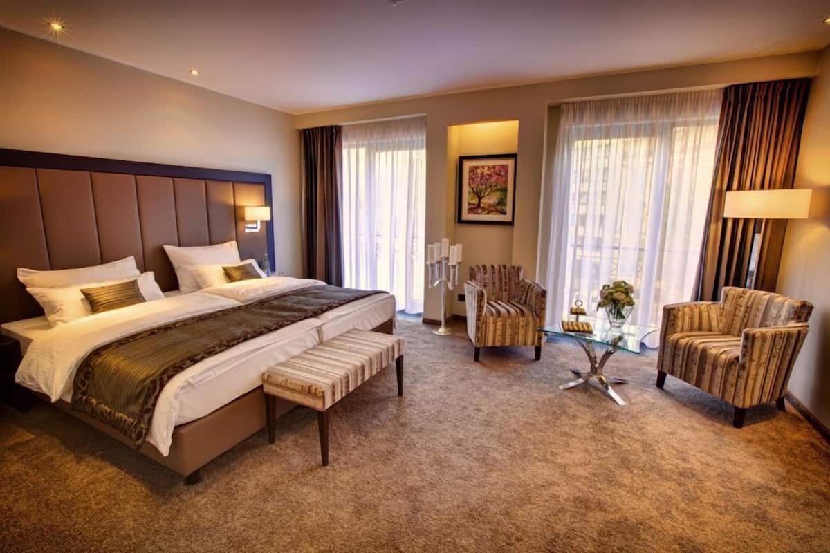 Premium tweepersoonskamer | Lakens van Egyptisch katoen, luxe beddengoed, pillowtop-bedden