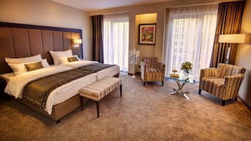 Deluxe-Doppel- oder -Zweibettzimmer | Bettwäsche aus ägyptischer Baumwolle, hochwertige Bettwaren