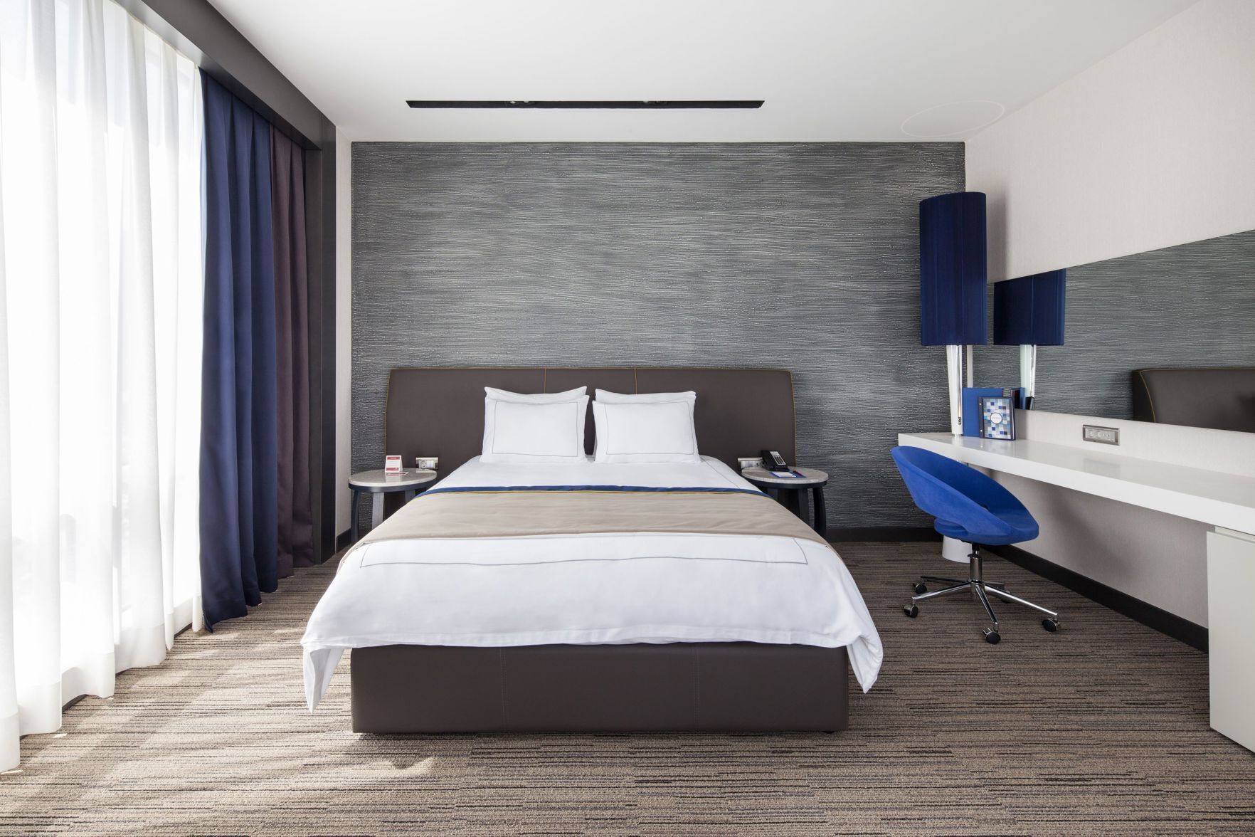 Premium bedding, minibar, in-room safe, desk