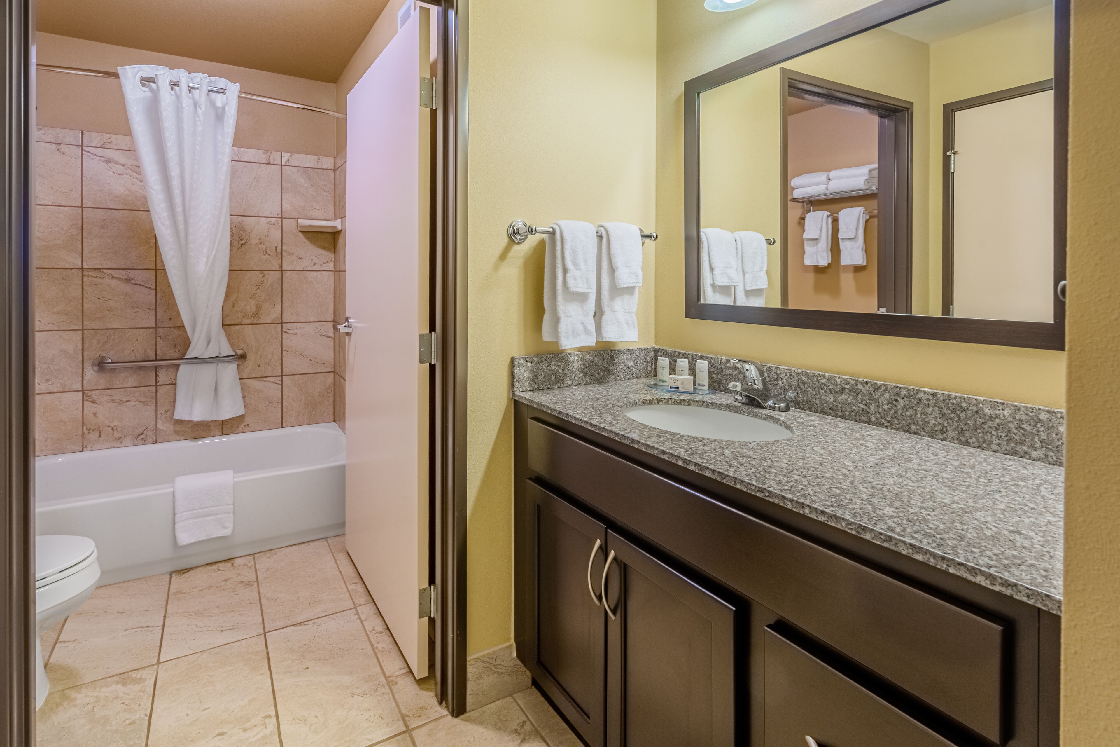premium suite, 1 bedroom | bathroom | shower, free toiletries, hair dryer, towels