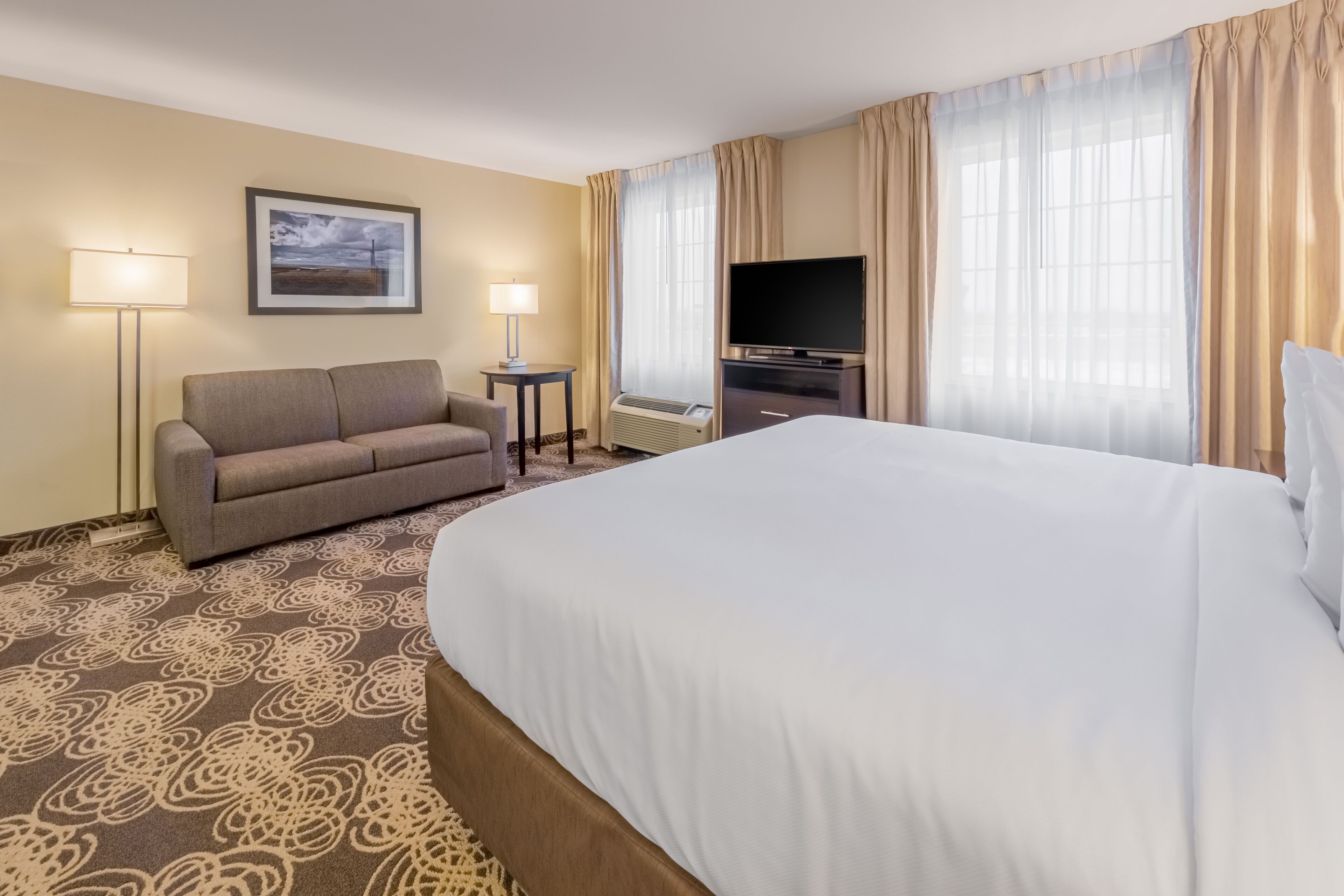 deluxe single room, 1 king bed with sofa bed | premium bedding, in-room safe, desk, iron/ironing board