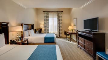 Studio Suite, 2 Queen Beds | Hypo-allergenic bedding, down duvets, pillow-top beds, in-room safe