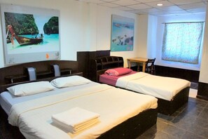 Kamar Triple | Tempat tidur lipat/tambahan dan Wi-Fi gratis