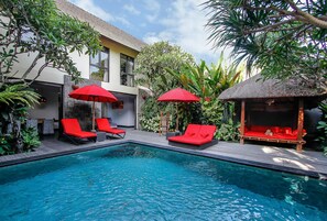 Villa - 2 sovrum - privat pool | Egyptiska bomullslakan och sängtillbehör av högsta kvalitet