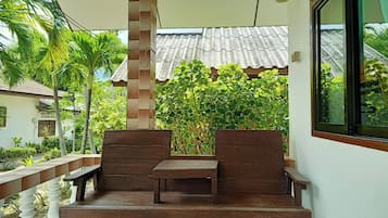 Standard-bungalow, 1 keskisuuri parisänky | Parveke