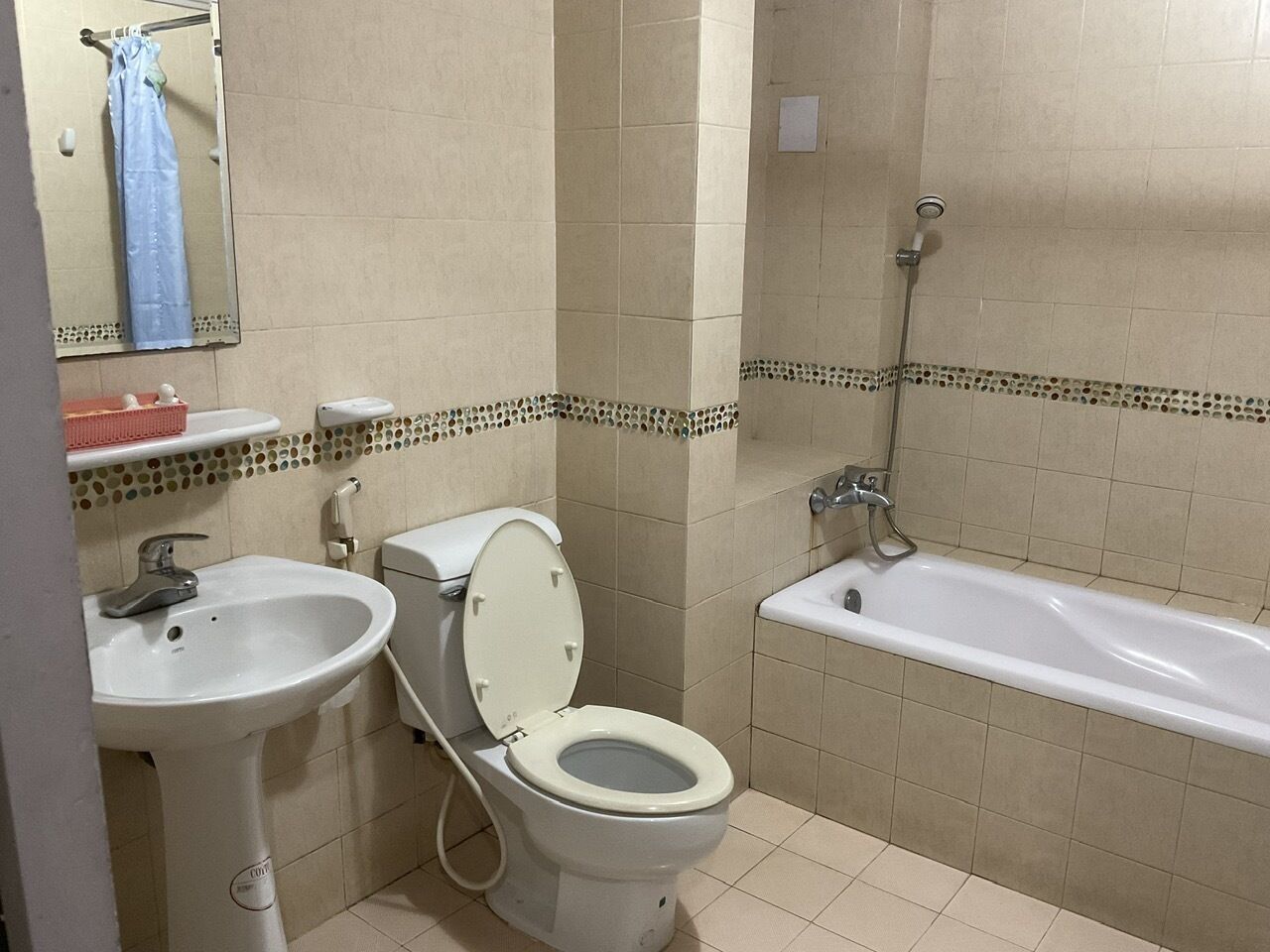 deluxe room, 2 queen beds | bathroom | free toiletries, slippers, towels, soap