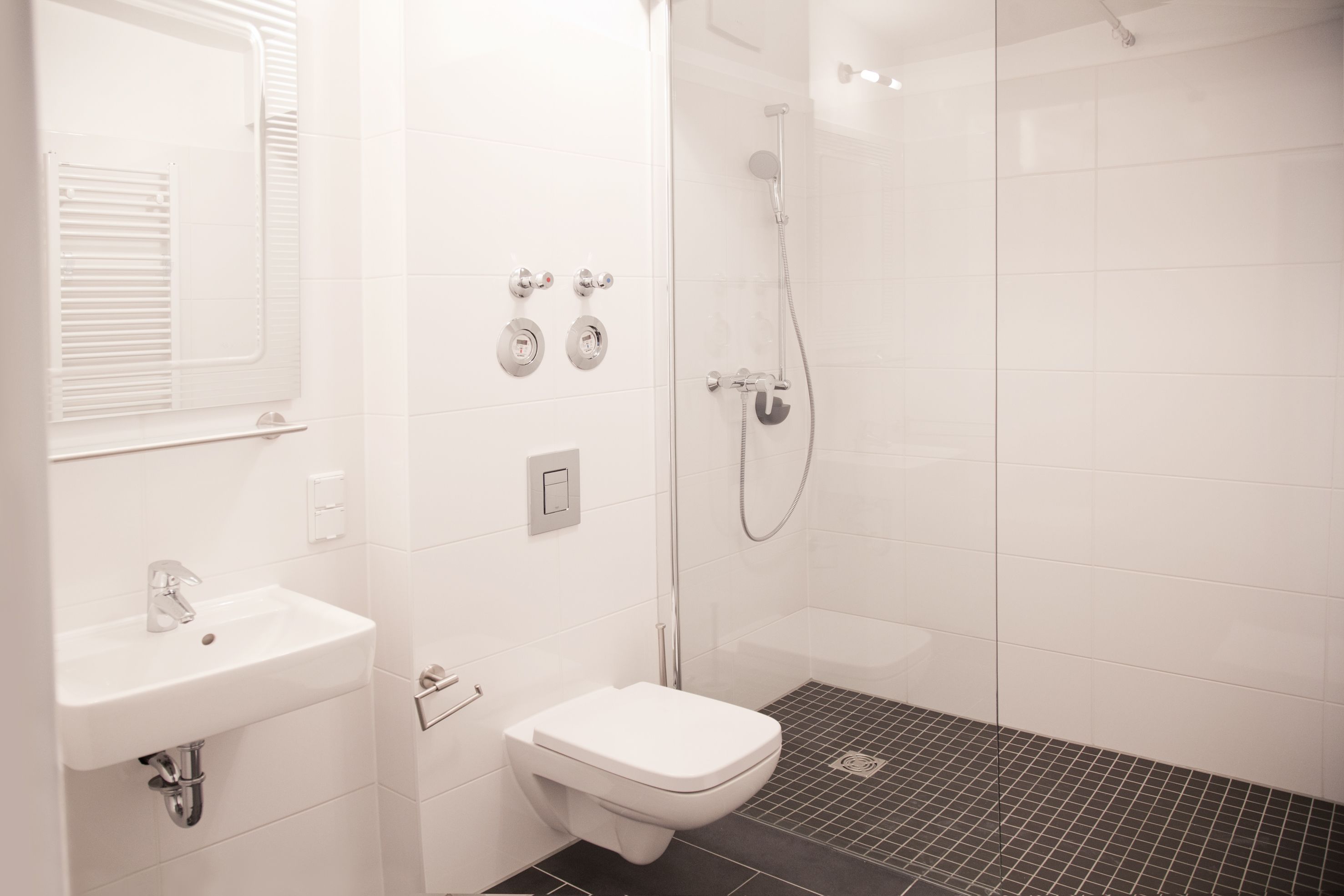 shower, free toiletries, hair dryer, slippers