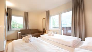 Family Apartment, 1 Bedroom, Balcony, Mountainside | Soundproofing, free WiFi, bed sheets