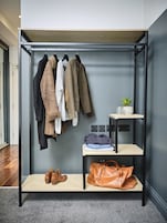 In-room safe, desk, laptop workspace, iron/ironing board