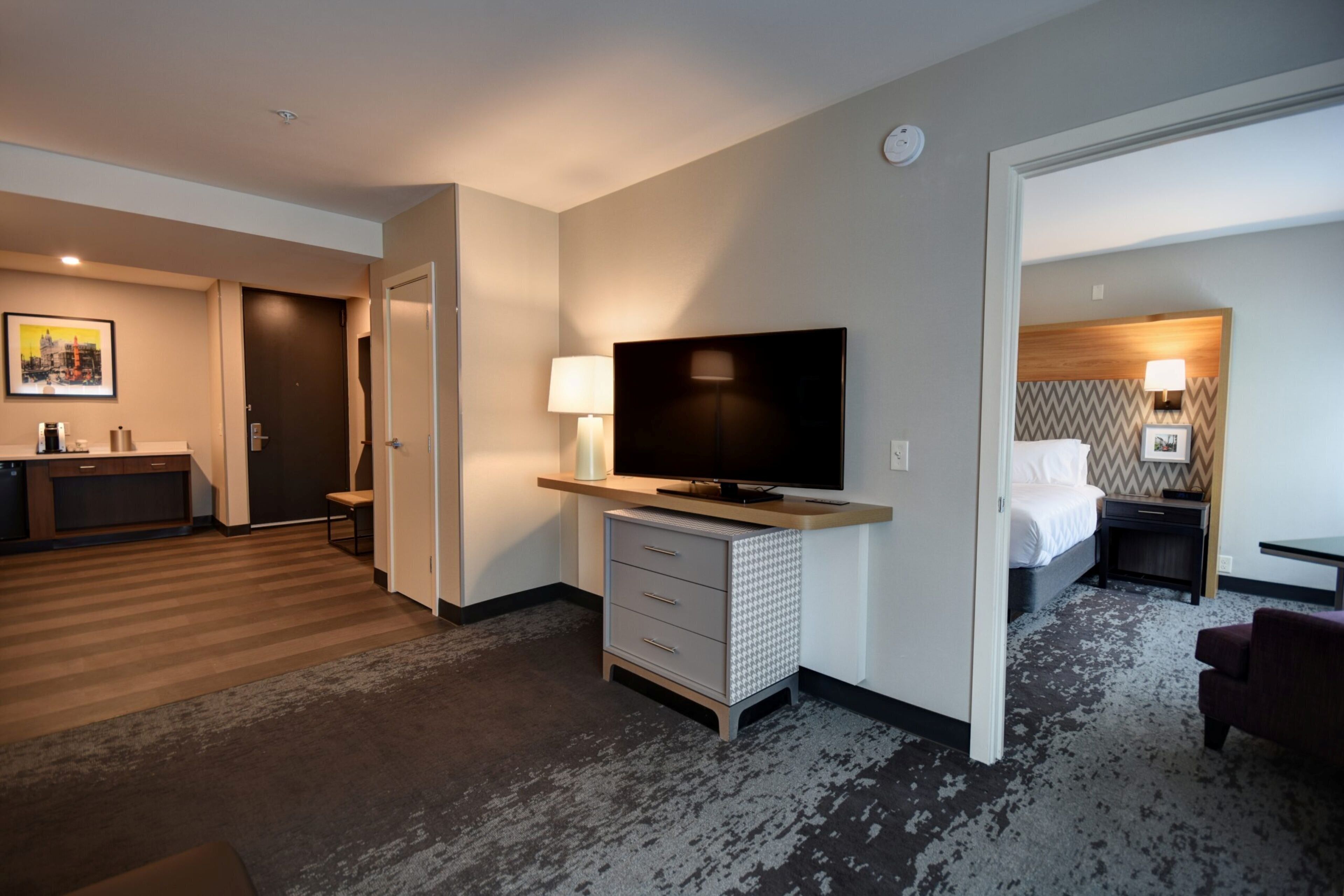 desk, blackout curtains, iron/ironing board, free wifi