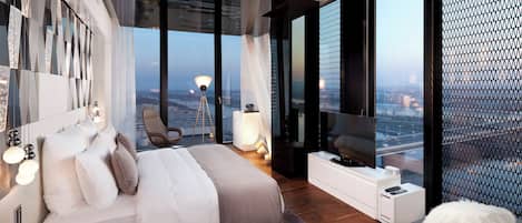 1 habitación y ropa de cama de alta calidad