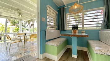 Deluxe Cottage, Kitchen, Garden View (Castaway) | Private kitchen