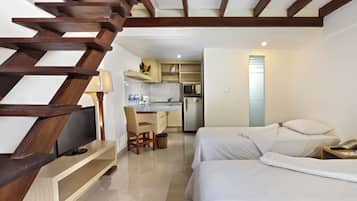 Ropa de cama de alta calidad y minibar