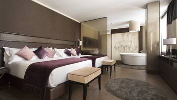 Suite (Penthouse) | Hochwertige Bettwaren, Zimmersafe, schallisolierte Zimmer