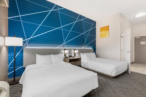 Room, 2 Queen Beds, Roll-in Shower, Non Smoking | Individually decorated, individually furnished, desk, iron/ironing board