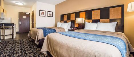 Chambre, 2 grands lits, non-fumeurs, coin cuisine | Décoration personnalisée, ameublement personnalisé, bureau