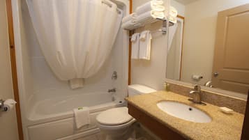 Free toiletries, hair dryer, towels