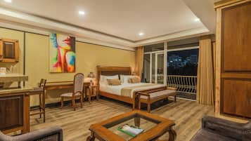 Suíte superior, sacada | Roupas de cama de algodão egípcio, roupas de cama premium