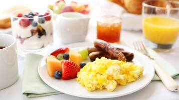 Daily buffet breakfast for a fee