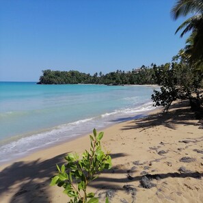Playa en los alrededores y playa de arena blanca