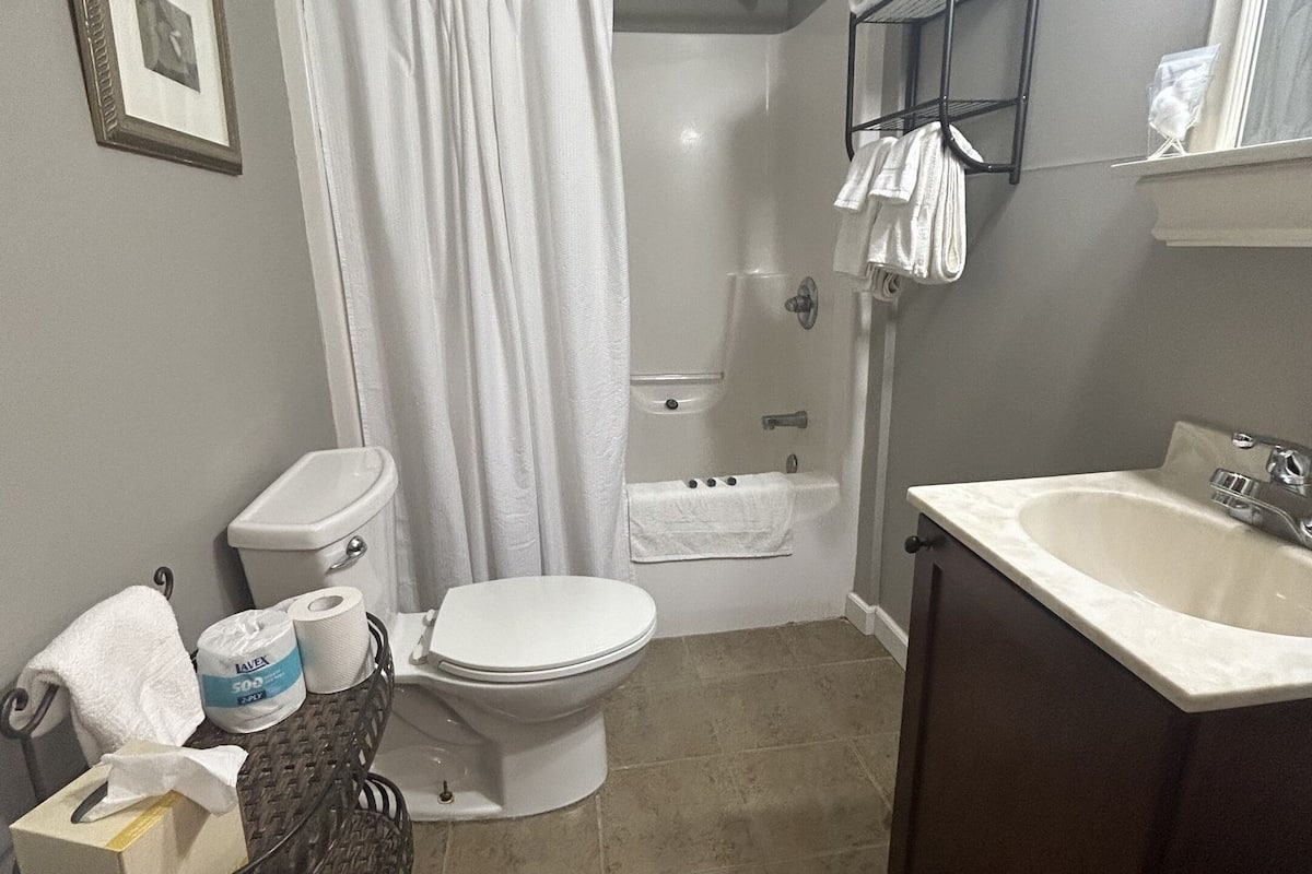 double room, ensuite (king suite) | bathroom