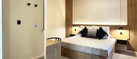 Habitación Estandar King | Ropa de cama de alta calidad y cortinas blackout