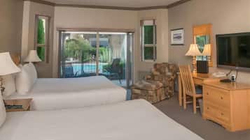 Room, 2 Double Beds, Poolside | Premium bedding, down comforters, pillowtop beds, individually decorated