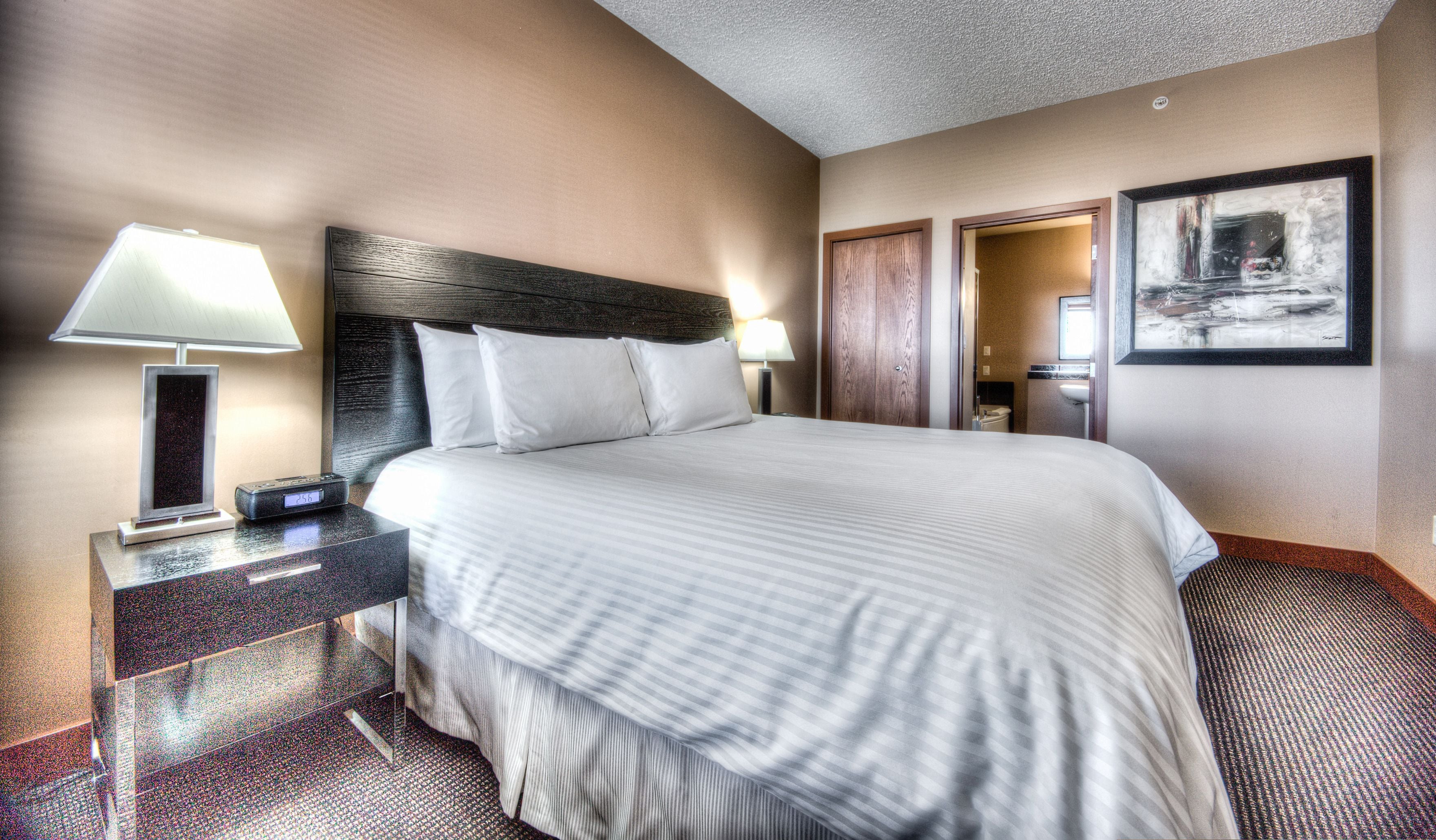 premium bedding, pillow-top beds, desk, soundproofing