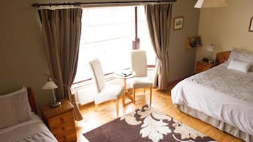 Select Comfort beds, blackout curtains, iron/ironing board, free WiFi