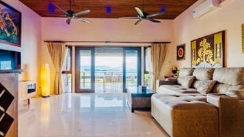 3 Bedroom Pool Villa | Living area | 42-inch flat-screen TV with digital channels, TV, Netflix