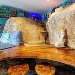 2 Bedrooms Ocean View Pool Villa | Living area | 42-inch flat-screen TV with digital channels, TV, Netflix