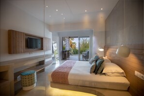 Suite Junior | Literie de qualité, couette en duvet, lit avec matelas à plateau-coussin