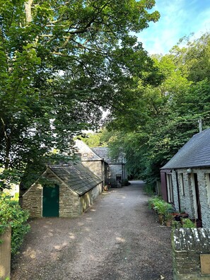Vue sur la campagne depuis l’hébergement