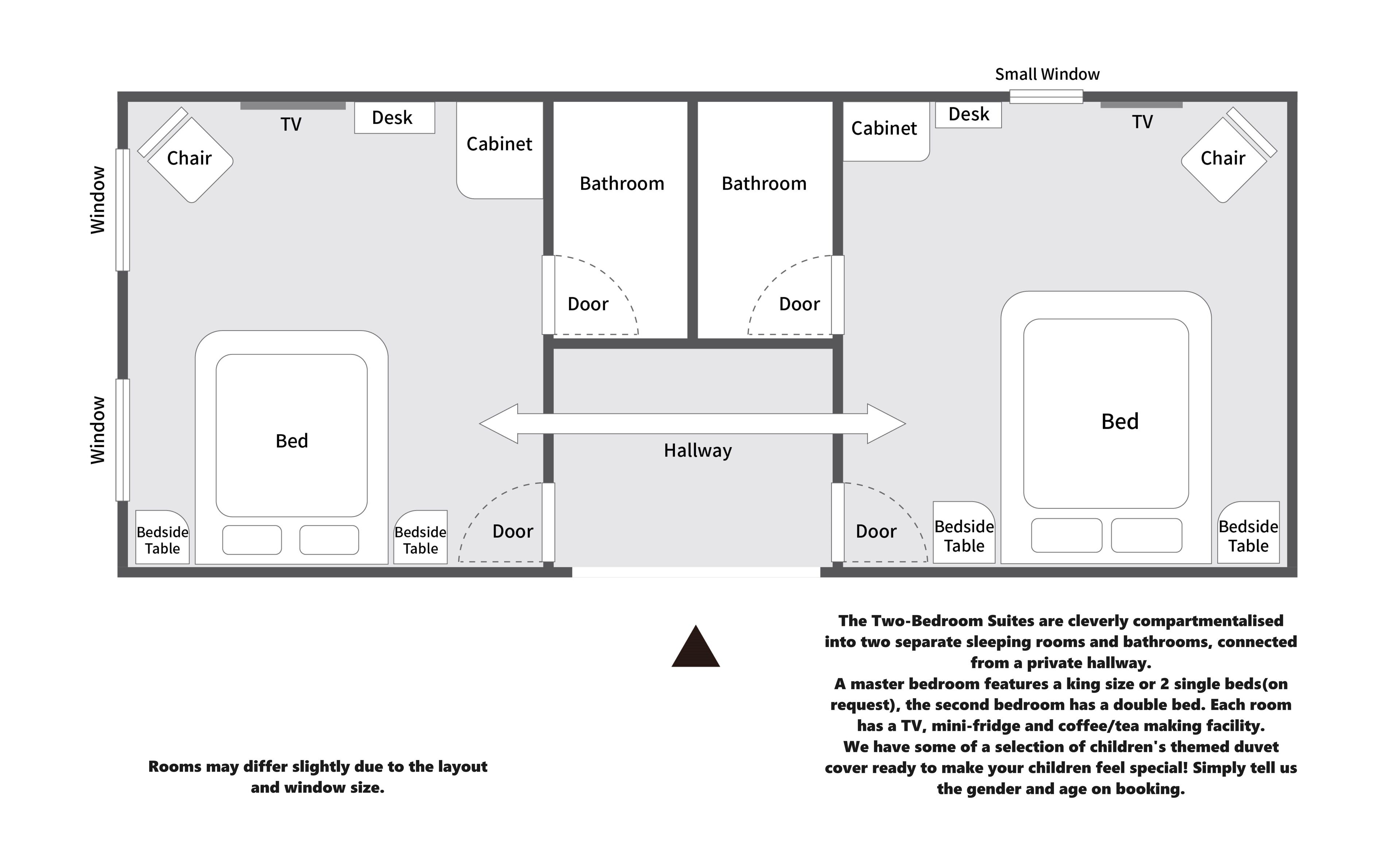 two-bedroom suite | 1 bedroom, soundproofing, free wifi, bed sheets