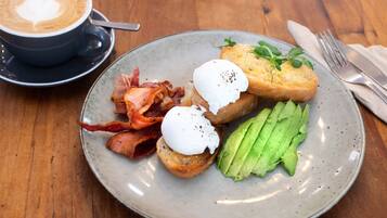 Daily cooked-to-order breakfast for a fee